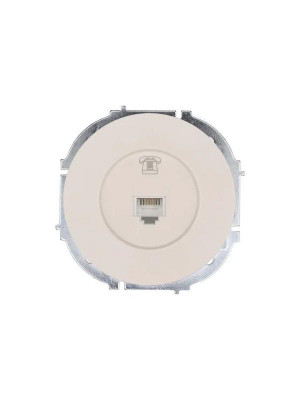 Розетка телефонная СП OSEN RJ11 евро механизм сл. кость LEZARD 743-9088-137