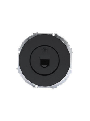 Розетка телефонная СП OSEN RJ11 евро механизм черн. бархат LEZARD 743-4288-137