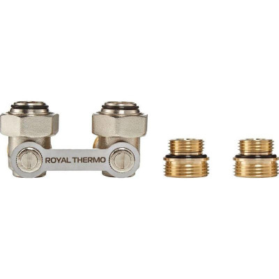 Набор для нижнего подключения радиатора угловой раздельный 3/4х3/4ЕК Royal Thermo НС-1282069