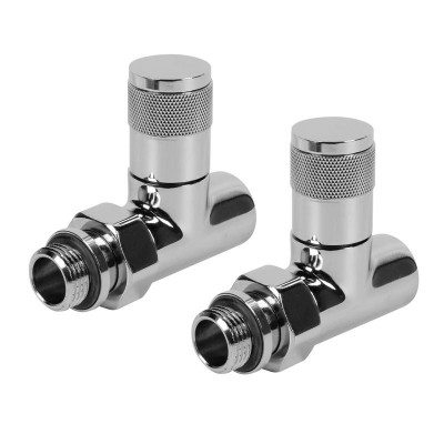 Набор дизайн-вентилей PIANO прямой 1/2дюйм хром Royal Thermo НС-1161360