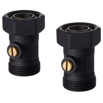 Набор нижнего подключения прямой раздельный 3/4х3/4ЕК черн. Royal Thermo НС-1559435