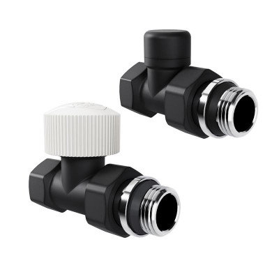 Набор термостатический прямой Design 1/2дюйм М30х1.5 черн. Royal Thermo НС-1640378