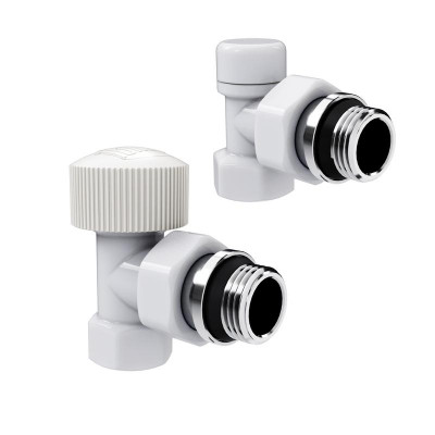 Набор термостатический угловой Design 1/2дюйм М30х1.5 бел. Royal Thermo НС-1640379