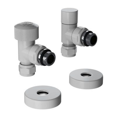 Набор термостатический угловой Design Pro 15мм М30х1.5 бел. Royal Thermo НС-1646648