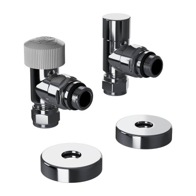 Набор термостатический угловой Design Pro 15мм М30х1.5 хром Royal Thermo НС-1646649