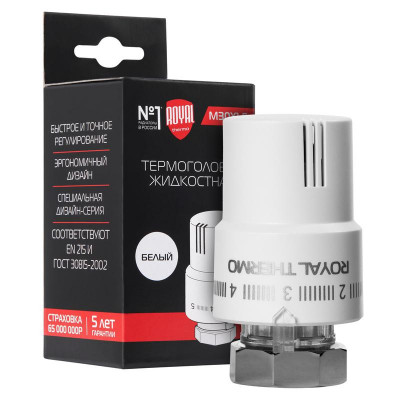 Термоголовка жидкостная М30х1.5 бел. Royal Thermo НС-1488974