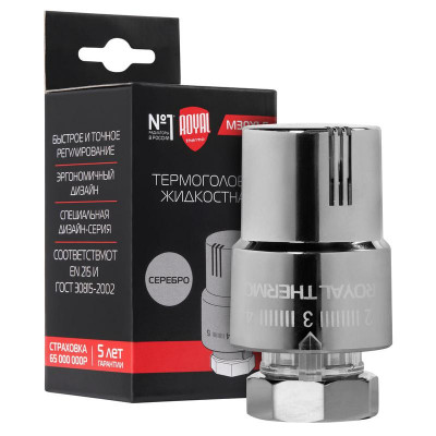 Термоголовка жидкостная М30х1.5 хром Royal Thermo НС-1488976