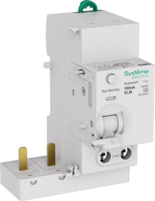 Блок дифференциального тока 2п 25А 100мА тип A Systeme9 230В SE S9V23225