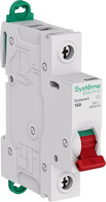 Выключатель нагрузки 1п 16А Systeme9 230В SE S9S40116