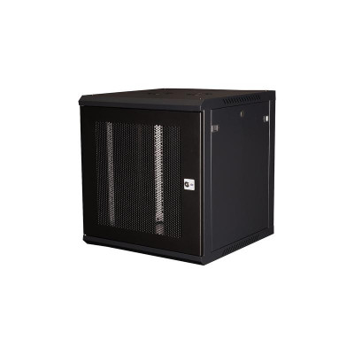 Шкаф телекоммуникационный настен. 19дюйм 12U 635х600х600мм дверь перфорация черн. Datarex DR-653101