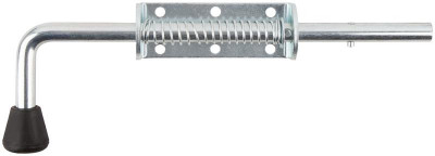 Засов пружинный накладной круглый ригель 300мм 66698