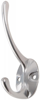 Крючок-вешалка двойн. хром 66871