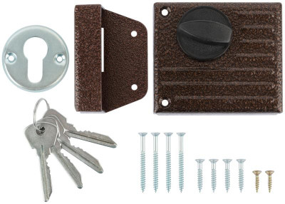 Замок накладной Зенит ЗН1-2 медь 66940