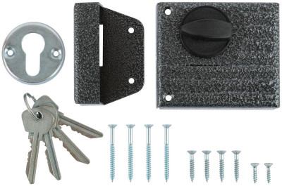 Замок накладной Зенит ЗН1-2 серебр. 66941