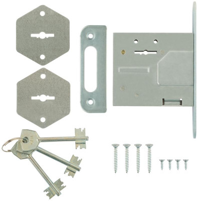 Замок врезной ЗВ8-4С прямоугольный ригель 66972