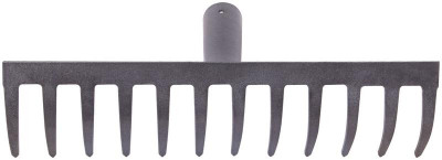 Грабли прямой зуб 12 зубьев без черенка 76953