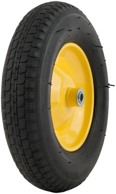 Колесо запасное 380х90х225мм для тачек 77611; 77612 (4.00-8) посадка Ш95мм d16мм 77625