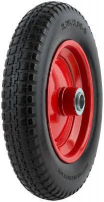 Колесо запасное 360х65мм для тачек 77615; 77617; 77619; 77629 (PU 3.25-8) посадка Ш=95мм d25.4мм полиуретан. 77633