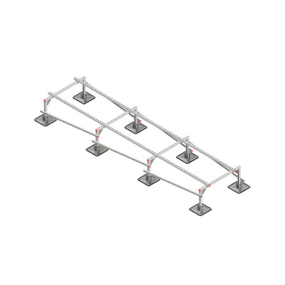 Конструкция опорная для установки оборудования TECHNORAPTOR STEELFOOT 1000х4000 HD КМ TR0305