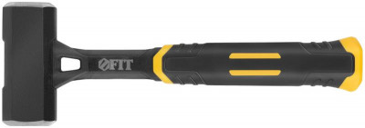 Кувалда кованая 1кг пластик. прорезиненная ручка цельнометал. FIT 45270