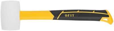 Киянка 45мм 230г фибергласовая ручка резинов. бел. FIT 45516