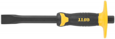 Зубило с пластиковым прорезиненным протектором 300х18х25мм профи FIT 46790