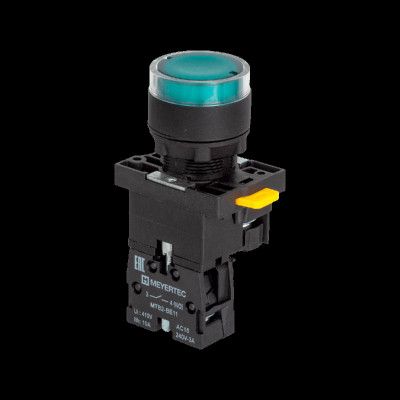 Кнопка MTB2-EW33613 с подсветкой 1NO 220В AC/DC IP54 пластик зел. ОВЕН 139430