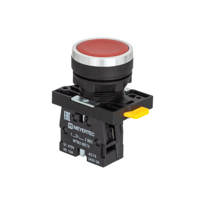 Кнопка плоская MTB2-EAZ124 1NС IP54 пластик красн. ОВЕН 139405