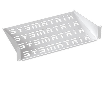 Полка консольная перфорир. 19дюйм 2U Г=400мм RAL 7035 сер. SYSMATRIX SH 4003.700