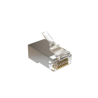 Коннектор RJ45 под витую пару кат.5E экранир. универс. (уп.100шт) SYSMATRIX PLUG 8P8C5ES.UW