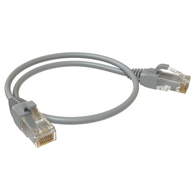 Патч-корд U/UTP кат.5E 2хRJ45 неэкранир. LSZH 0.5м сер. SYSMATRIX PC 4545.5EU26.05LSZHGY
