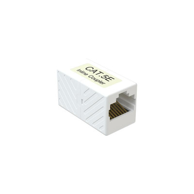 Адаптер проходной RJ45-RJ45 (8p8c) кат.5E неэкранир. бел. SYSMATRIX CC RJ45.5EU.WH