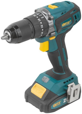 Дрель-шуруповерт аккумуляторная бесщеточная 20В 1600об/мин 55Нм 2 (Li-Ion) 2.0А.ч FIT 79903