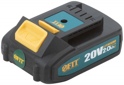 Батарея аккумуляторная 20В Li-Ion 2.0А.ч индикатор заряда FIT 79935