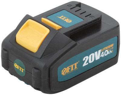 Батарея аккумуляторная 20В Li-Ion 4.0А.ч индикатор заряда FIT 79936