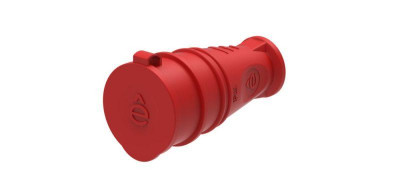 Розетка кабельная MultiSet 16А 2P+E 250В IP44 каучук красн. SE MST4402RD