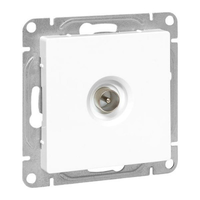 Розетка телевизионная TV 1-м СП Эпика механизм бел. EKF UP1-SOW-TV-1