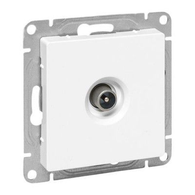 Розетка телевизионная проходная TV СП Эпика механизм бел. EKF UP1-SOW-TV-2