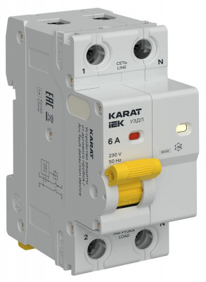 Устройство защиты от дугового пробоя (УЗДП) 1P+N 6А KARAT IEK KA-DP10-1-006