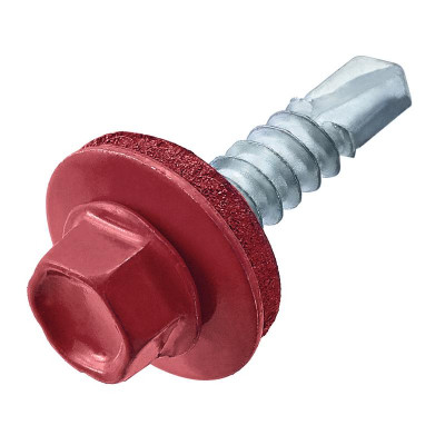 Саморез кровельный 4.8х28(29) RAL 3011 корич./красн. (европодвес) (уп.20шт) СТРОЙМЕТИЗ 2080011