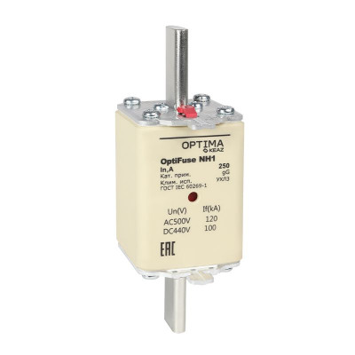 Вставка плавкая OptiFuse NH1-63-gG-УХЛ3 КЭАЗ 374940