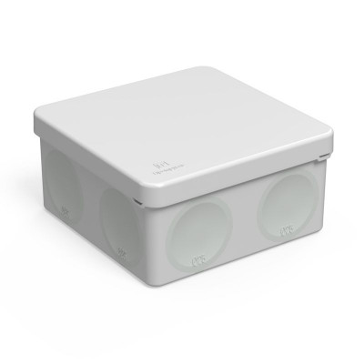 Коробка распределительная ОП 100х100х50 двухкомпонентн. безгалоген. (HF) для прямого монтажа (уп.8шт) Промрукав 60-0300М