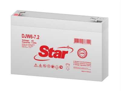 Аккумулятор 6В 7.2А.ч Star DJW6-7.2