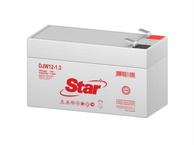 Аккумулятор 12В 1.3А.ч Star DJW12-1.3
