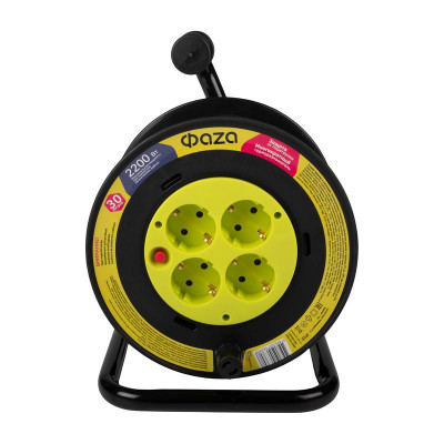 Удлинитель на катушке 4х30м с с заземл. CRG-04-3000 ФАZА 5063808