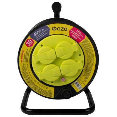 Удлинитель на катушке 4х30м с заземл. IP44 CRW-04-3000 ФАZА 5063853