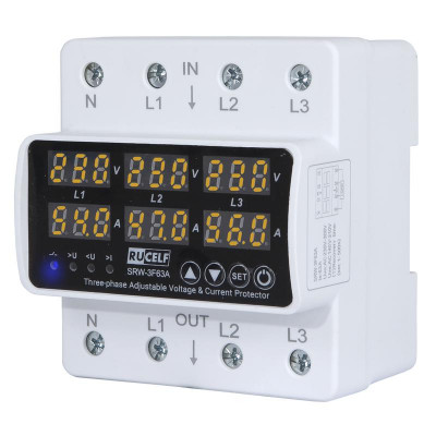 Реле напряжения 3ф RUCELF SRW-3F63A
