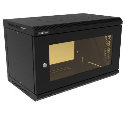 Шкаф телекоммуникационный настенный ТВС-6U-600-350-МР-9005 SUPRLAN 05-2061-B