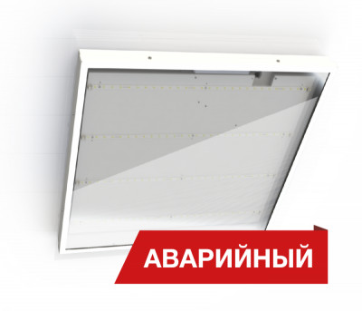 Светильник светодиодный Office Glass 28/3500 opal 28Вт 4000К IP65 3500лм 0.7PF 90Ra Кп<1 аварийный Diora DOG28-O-4K-Ra90-A