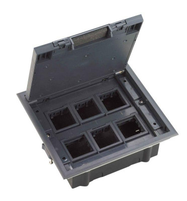 Люк MultiDesk MDK10 на 12мод. IP40 с монтажной коробкой для фальшпола SE MDK10112